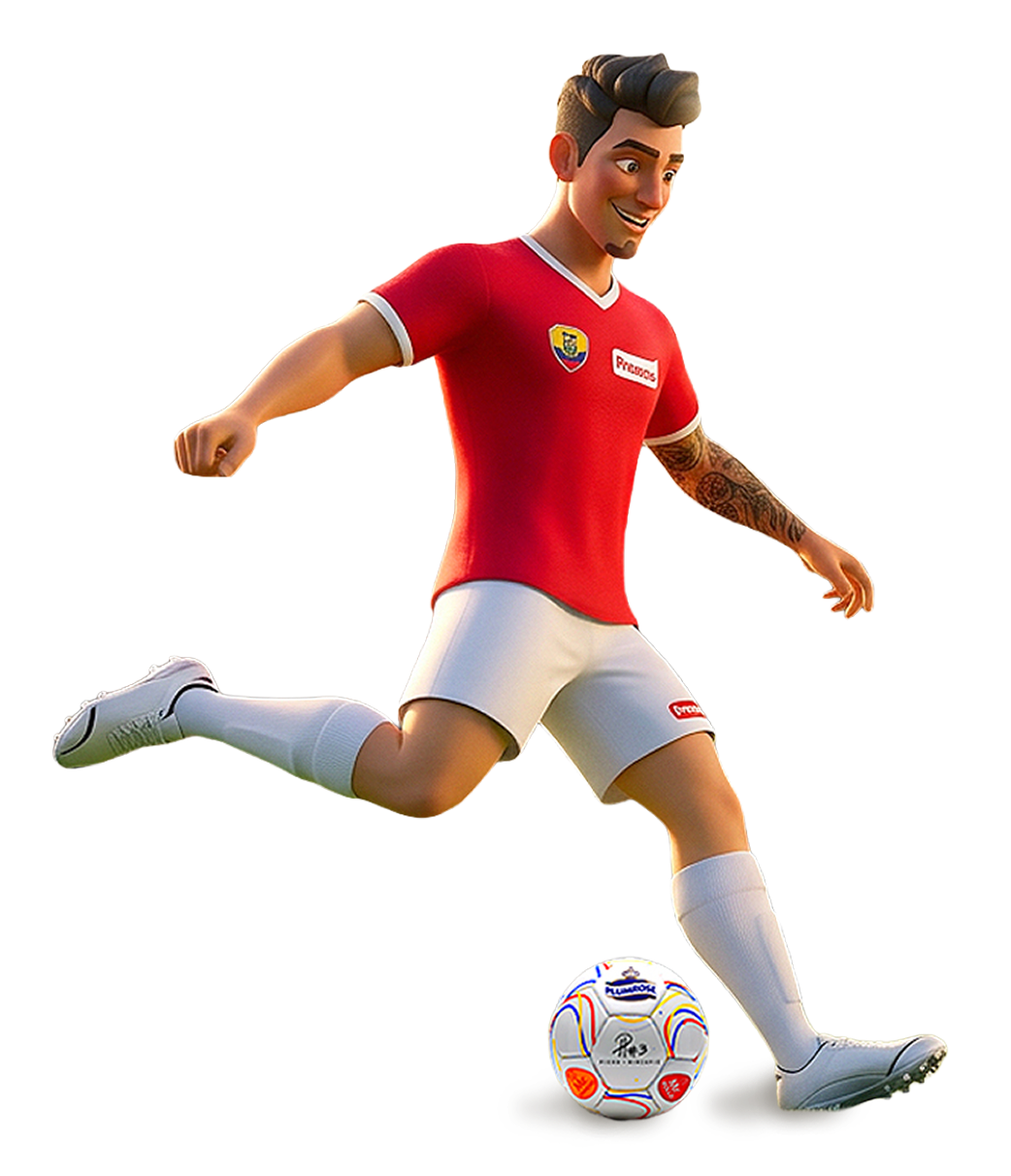 Piero listo para jugar