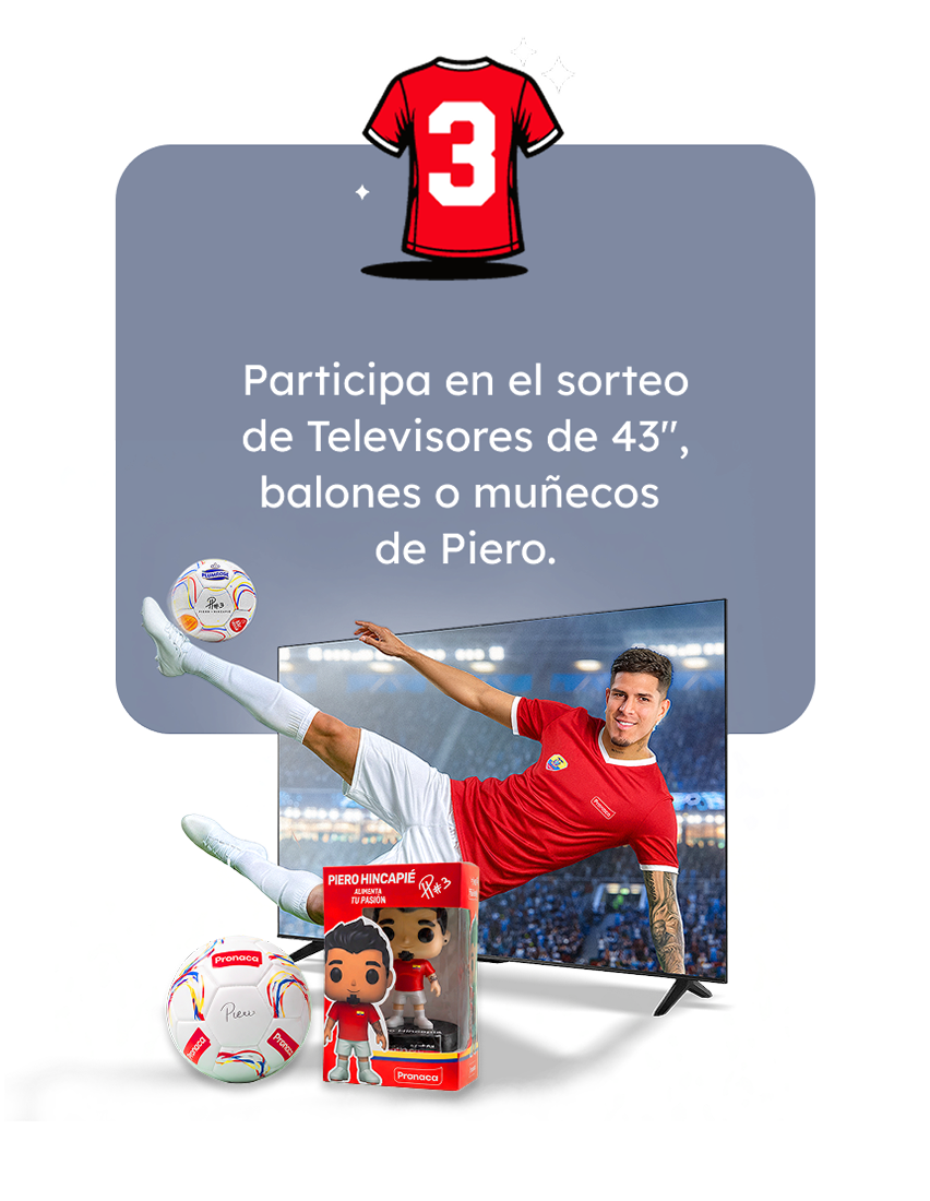 Paso 3: Participa en el sorteo de televisores de 43 pulgadas