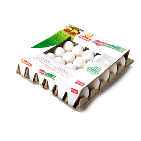 CUBETA HUEVOS BLANCOS OMEGA 3 Y VIT E X 30 UN.