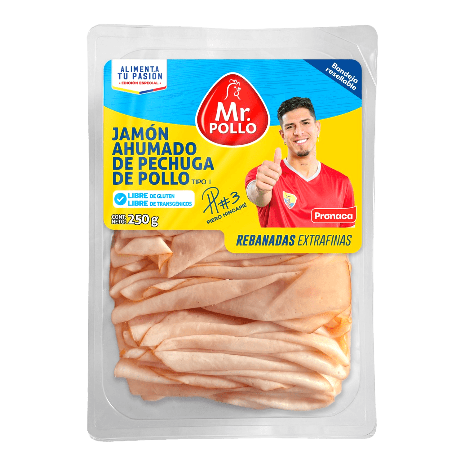 Jamón Ahumado Pechuga De Pollo Rebanadas Extrafinas