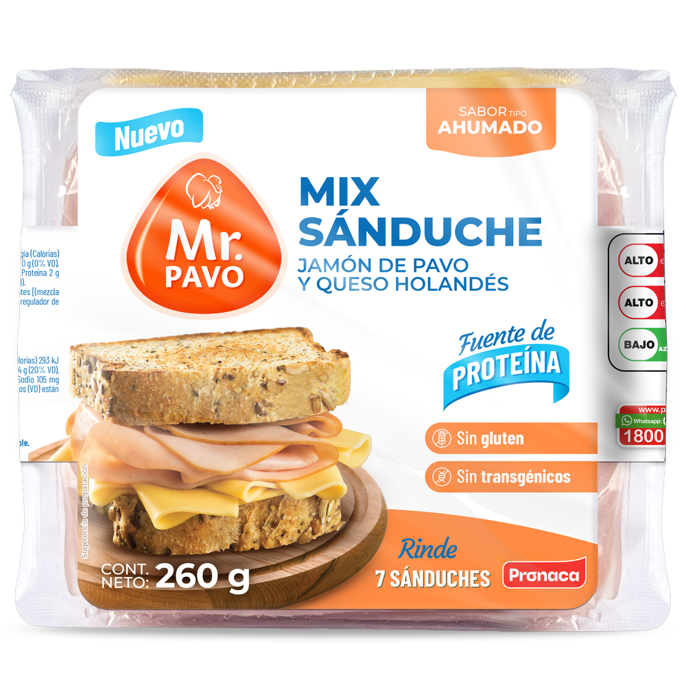 Mix Sánduche Jamón y Queso