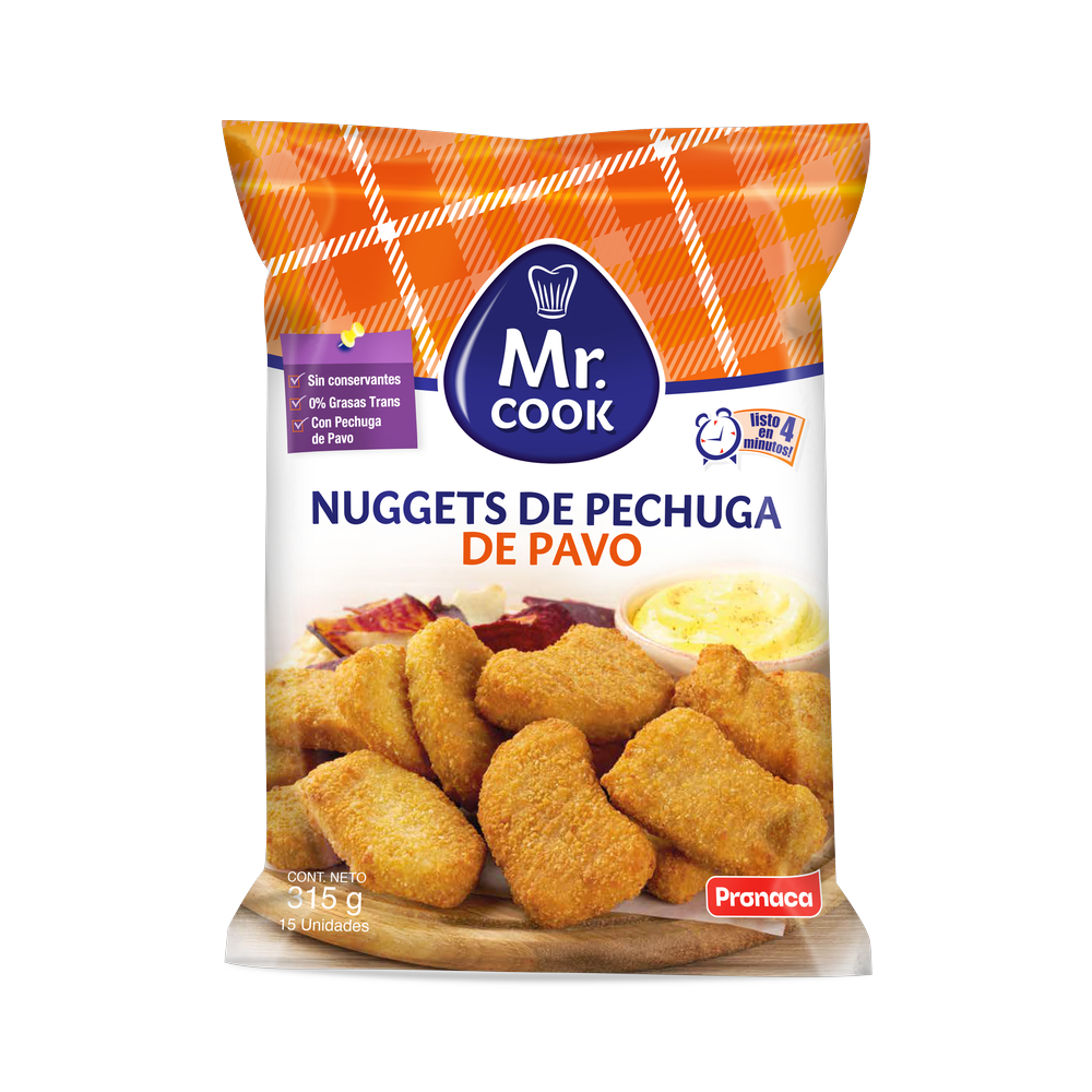 Nuggets de pechuga de pavo