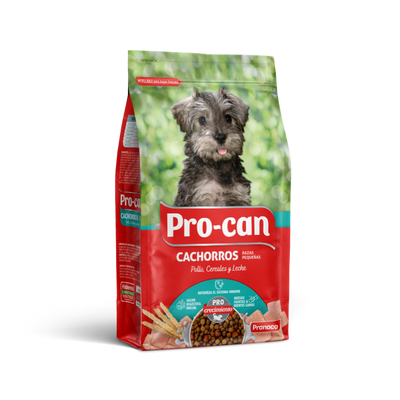 Pro-can Cachorros razas pequeñas: Pollo, Cereales y Leche