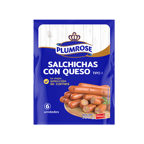 Salchicha con queso