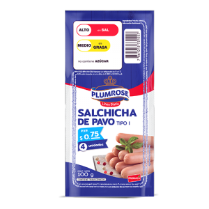 Salchicha de Pavo Línea Diaria