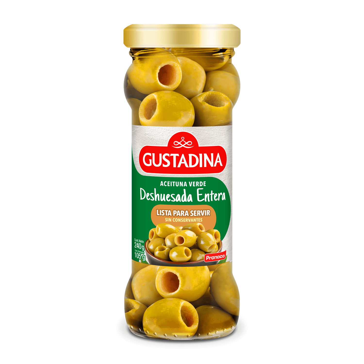 ACEITUNAS VERDES DESHUESADAS 240 G