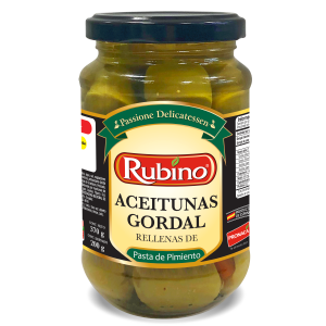 ACEITUNA VERDE GORDAL RELLENA 370GR
