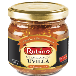 Mermelada de Uvilla con Trozos de Fruta