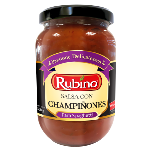 SALSA PARA SPAGHETTI CON CHAMPIÑONES GOURMET 500G
