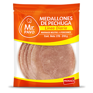 MEDALLONES DE PECHUGA AL NATURAL