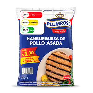 Hamburguesa de Pollo Asada Línea Diaria