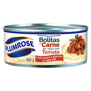 Bolitas de carne en salsa con tomate