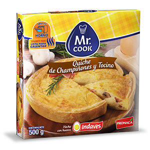 QUICHE CHAMPIÑONES Y TOCINO 500 G