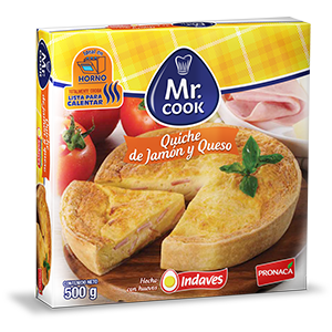 QUICHE JAMÓN Y QUESO 500 G