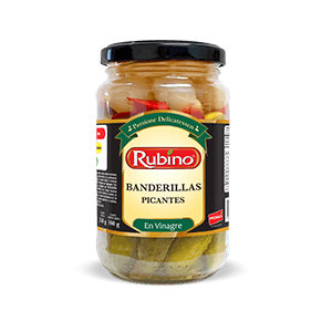 BANDERILLAS PICANTES EN VINAGRE 350 G