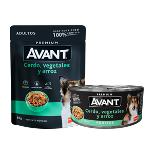 Avant Adultos Cerdo, vegetales y arroz