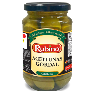 ACEITUNA VERDE GORDAL CON HUESO 370GR
