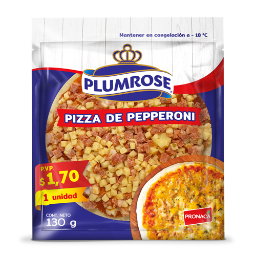 PIZZA PERS PEPPERONI PLUM 130G