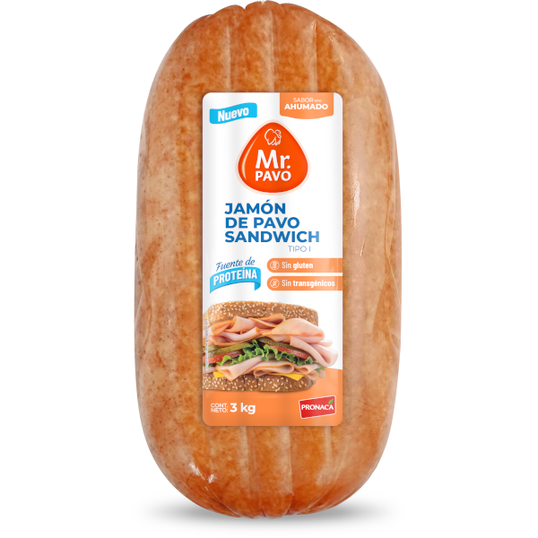 Jamón De Pavo Sandwich 3000 G